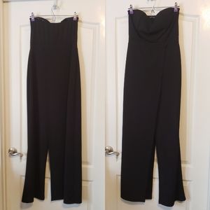 Mind Code Long Wide Leg Romper w/ Shorts on Right